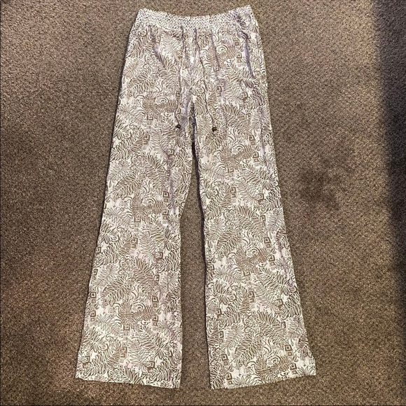 Cream/Beige Flare Pants - Picture 1 of 4